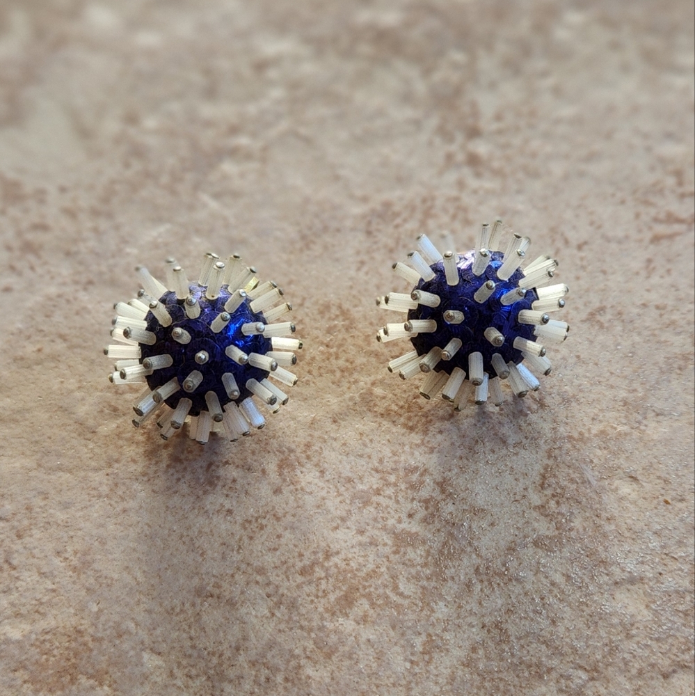 Atomic Starburst Sputnik Style Earrings